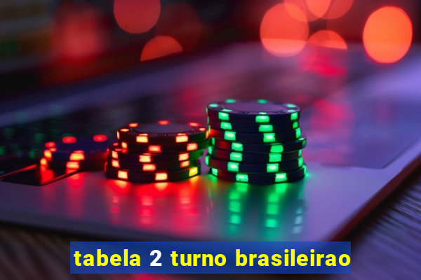 tabela 2 turno brasileirao